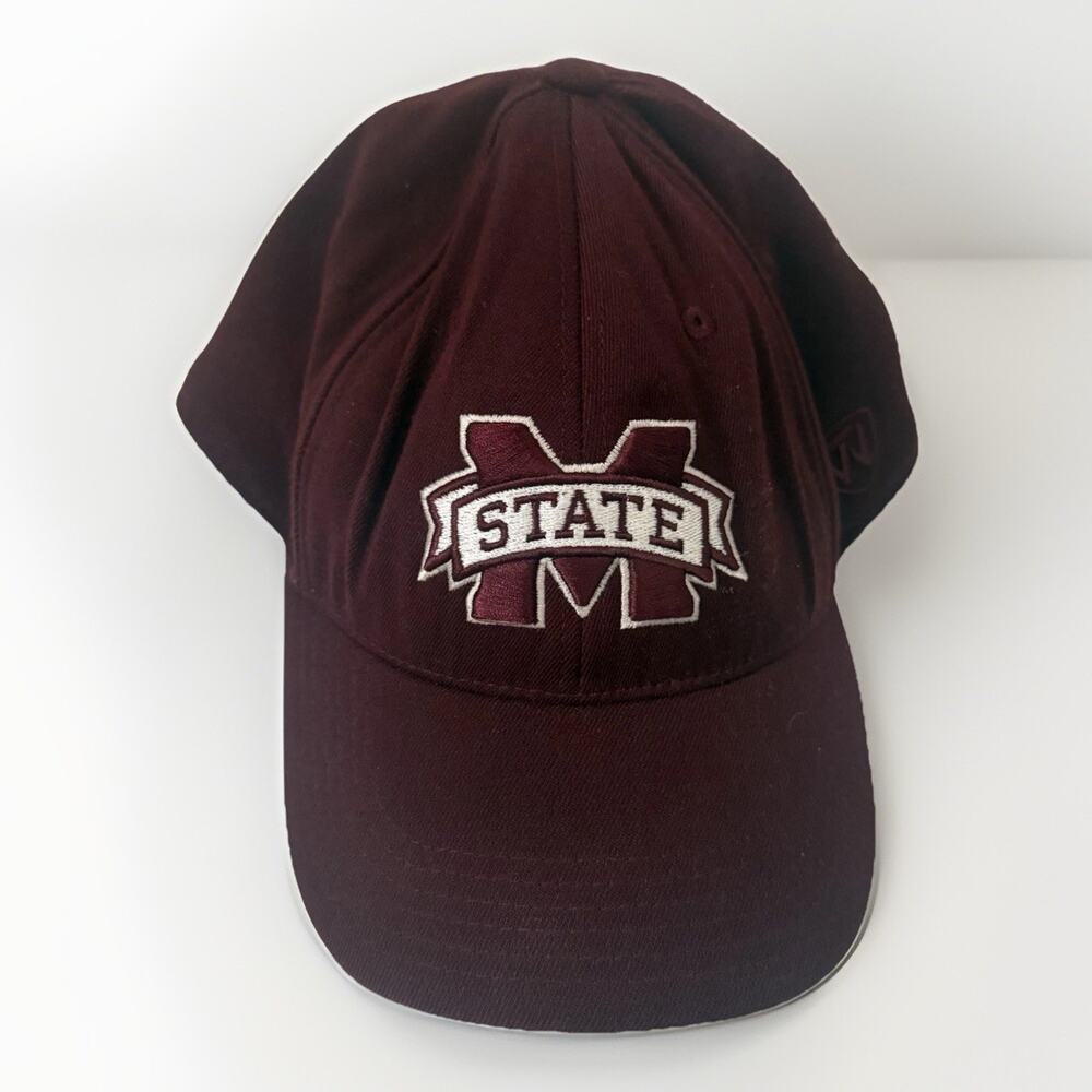 Mississippi State Bulldogs Wool Hat Cap Adult Sports Maroon Top Of The World Os